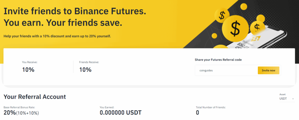 Tài khoản giới thiệu hợp đồng tương lai Binance