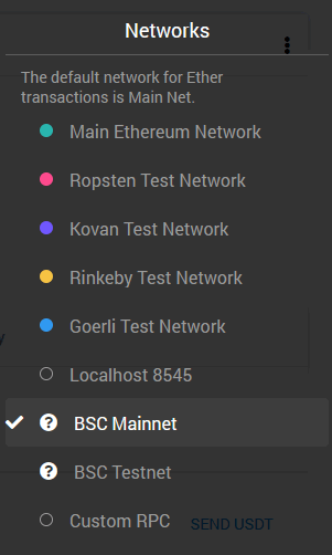 metamask binance network network