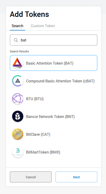 เพิ่มโทเค็น metamask