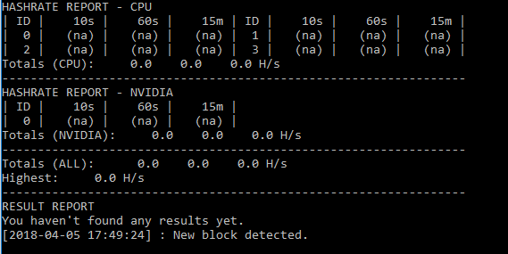 xmr-stak hashrate pārbaude