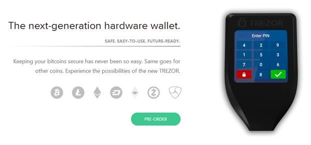 TREZOR Modell T