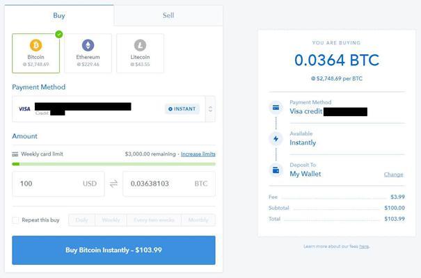 Mua bitcoin qua coinbase