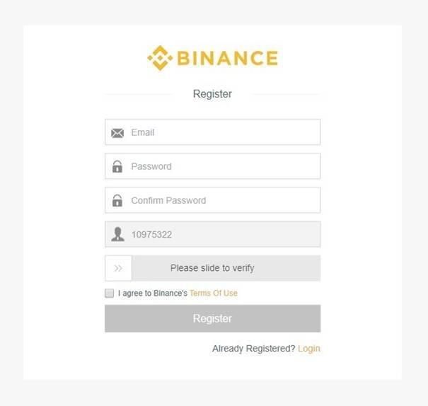 Binance-konto