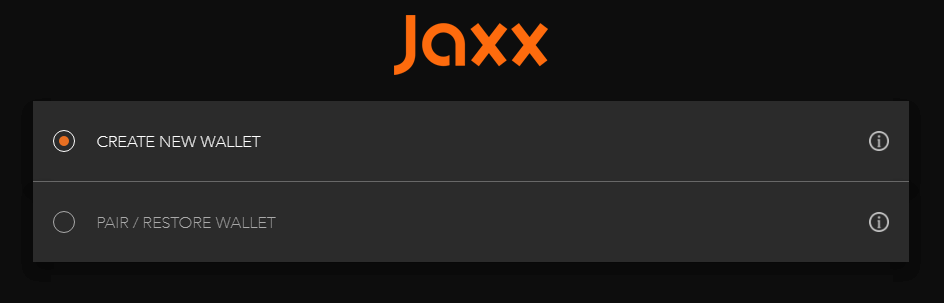 การสร้างกระเป๋าเงิน Jaxx