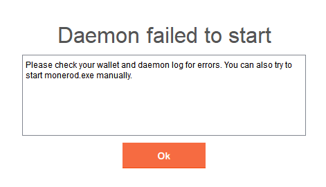 daemon không khởi động được