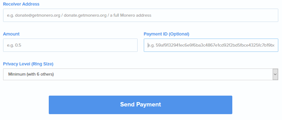 การส่งเงินจาก MyMonero