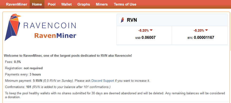 สระว่ายน้ำการขุด ravenminer