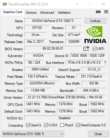 tip de memorie gpu