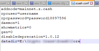 Перемещение файлов блокчейна кошелька Zcash